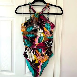 Bleu Rod Beattie Jungle Book Multi Jungle Keyhole One Piece Swimsuit Size 8 NWT
